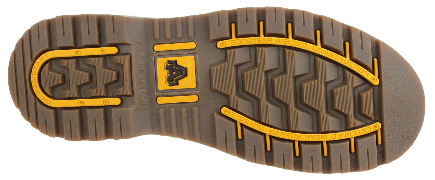 Amblers FS103 Ladies Safety Work Boots Brown Welted Leather