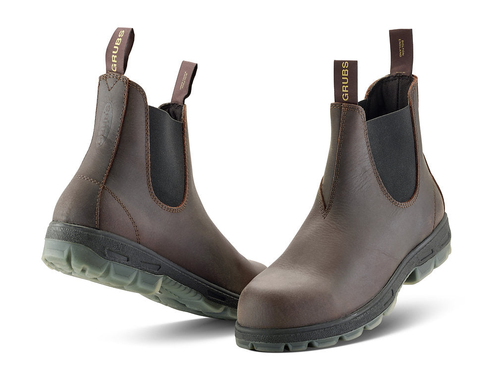 Grubs Boots - Fury Safety Dealer Boot - Mahogany - Sizes 4-12