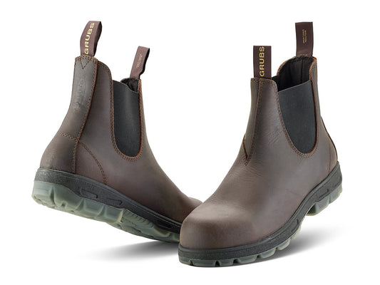 Grubs Boots - Fury Safety Dealer Boot - Mahogany - Sizes 4-12