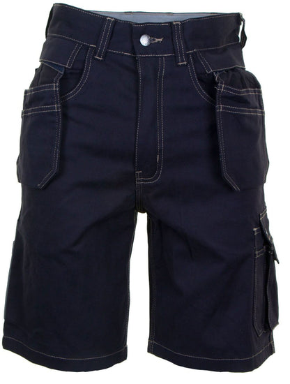Click Grantham Multipocket Cargo Work Shorts Navy Blue Holster Pockets 30-48