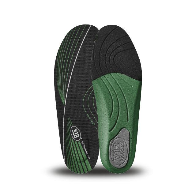 V12 Dynamic Arch Insole Green Low Arch VS205 Size 8 UK 42 EU