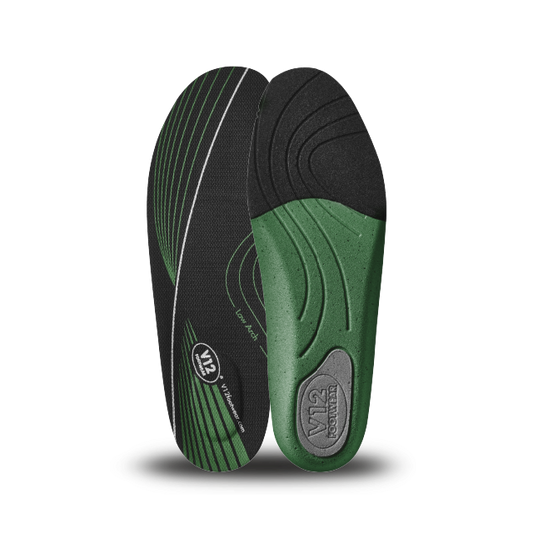 V12 Dynamic Arch Insole Green Low Arch VS205 Size 8 UK 42 EU