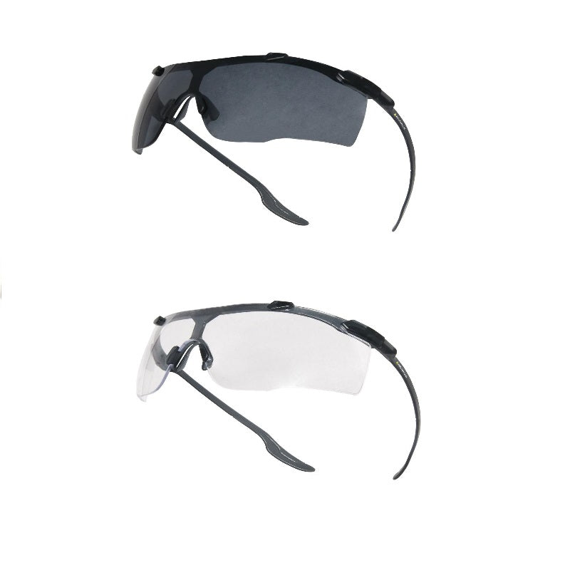 Delta Plus Kiska Safety Glasses Specs Clear or Smoked Lens EN166 EN170 EN172