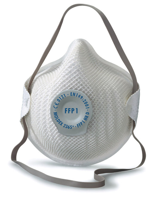 Moldex M2365 P1 Valved Respirator Dust Mask 20 Pack Mesh Cup EN149:2001