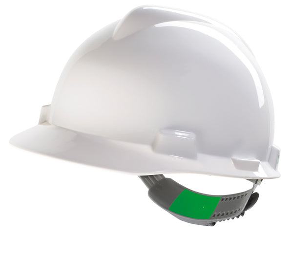 MSA V-Gard Hard Hat Safety Helmet 6 Colours with Sweatband and Slide Adjustment