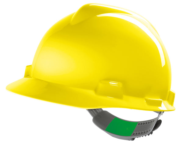 MSA V-Gard Hard Hat Safety Helmet 6 Colours with Sweatband and Slide Adjustment
