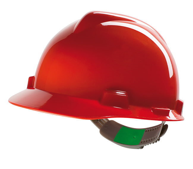MSA V-Gard Hard Hat Safety Helmet 6 Colours with Sweatband and Slide Adjustment