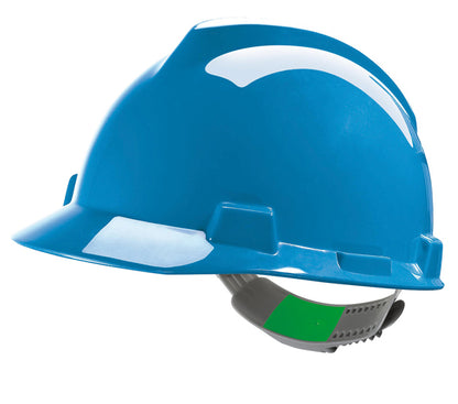 MSA V-Gard Hard Hat Safety Helmet 6 Colours with Sweatband and Slide Adjustment