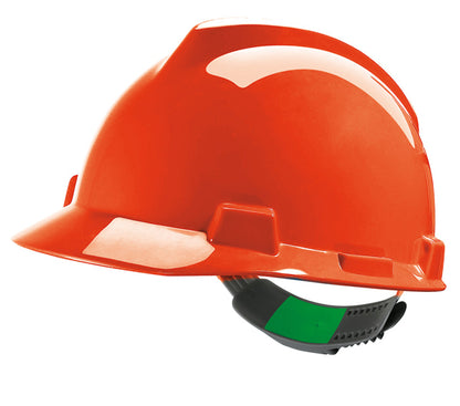 MSA V-Gard Hard Hat Safety Helmet 6 Colours with Sweatband and Slide Adjustment
