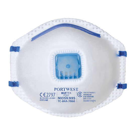 Portwest FFP2 Valved 10 Pack Disposable P201 EN149