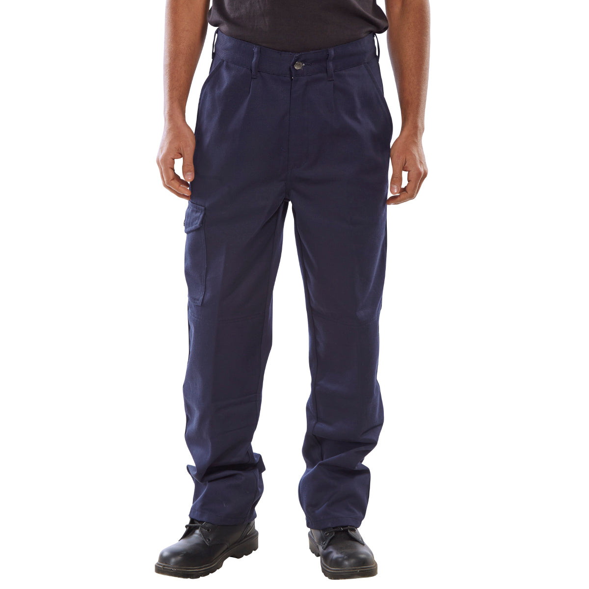 Super Click Heavyweight Drivers Trousers Navy