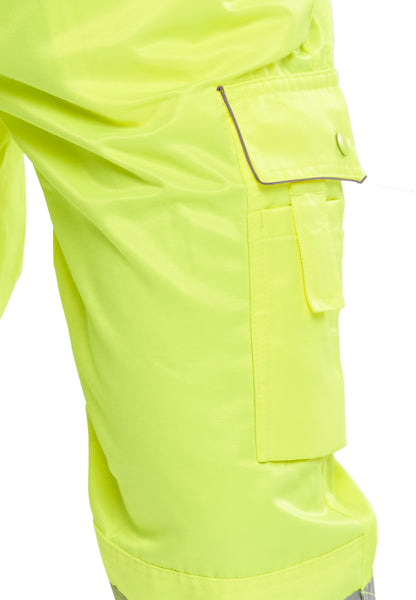 Hi Viz High Vis Trousers Orange/Yellow Work Trousers Teflon Coated RIS 3279 TOM