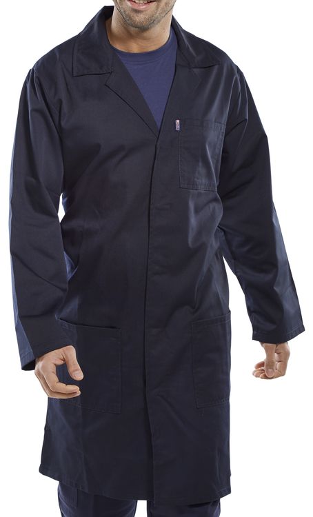 Click Warehouse Jacket Lab Coat White, Green, Navy or Royal Blue