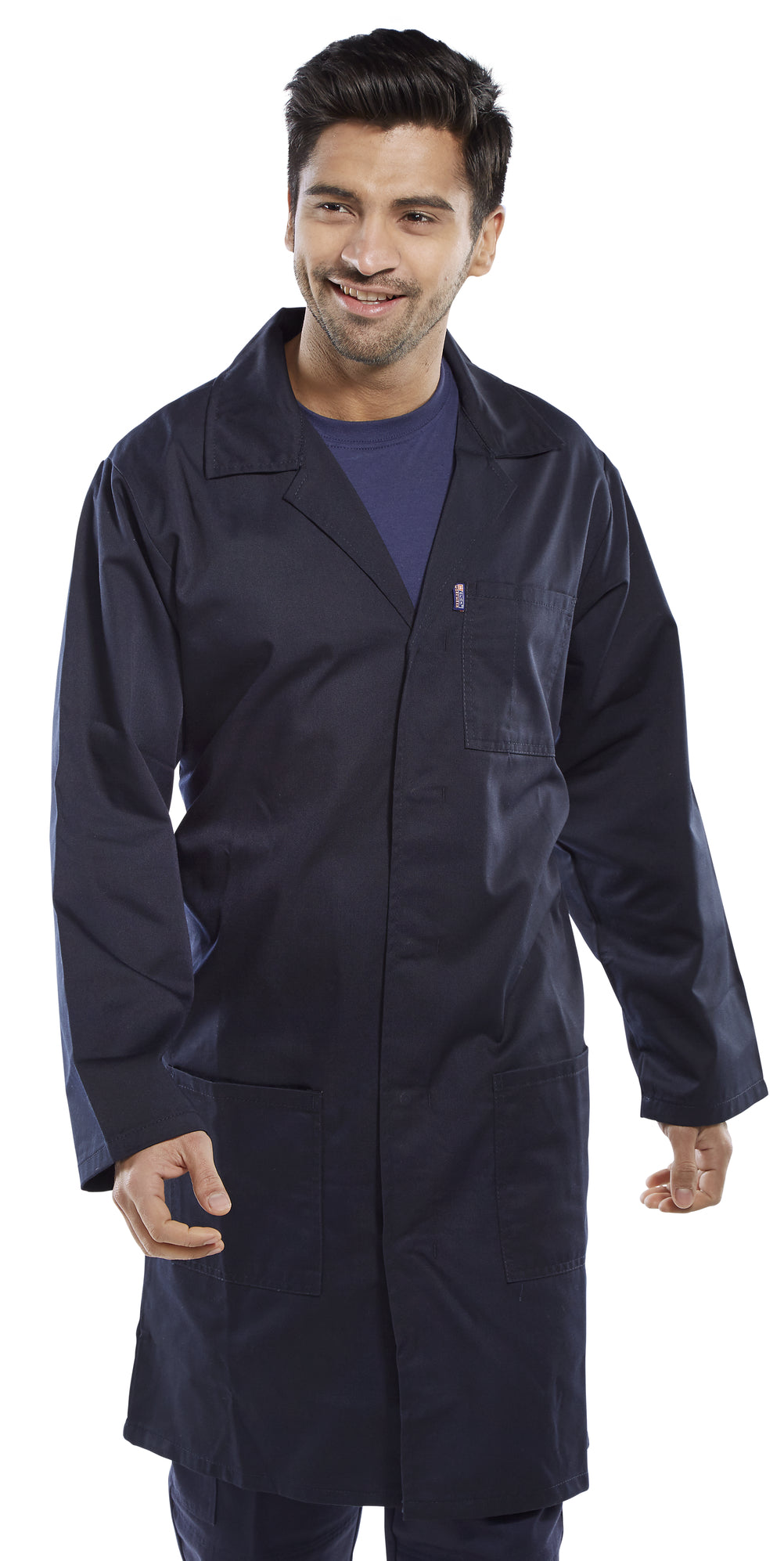 Click Warehouse Jacket Lab Coat White, Green, Navy or Royal Blue