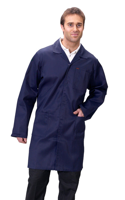 Click Warehouse Jacket Lab Coat White, Green, Navy or Royal Blue