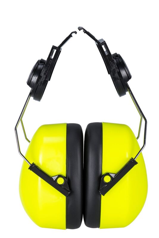 Portwest PS47 Clip on Ear Defenders for PS53 & PW55 Helmets Hard Hats Orange Yellow