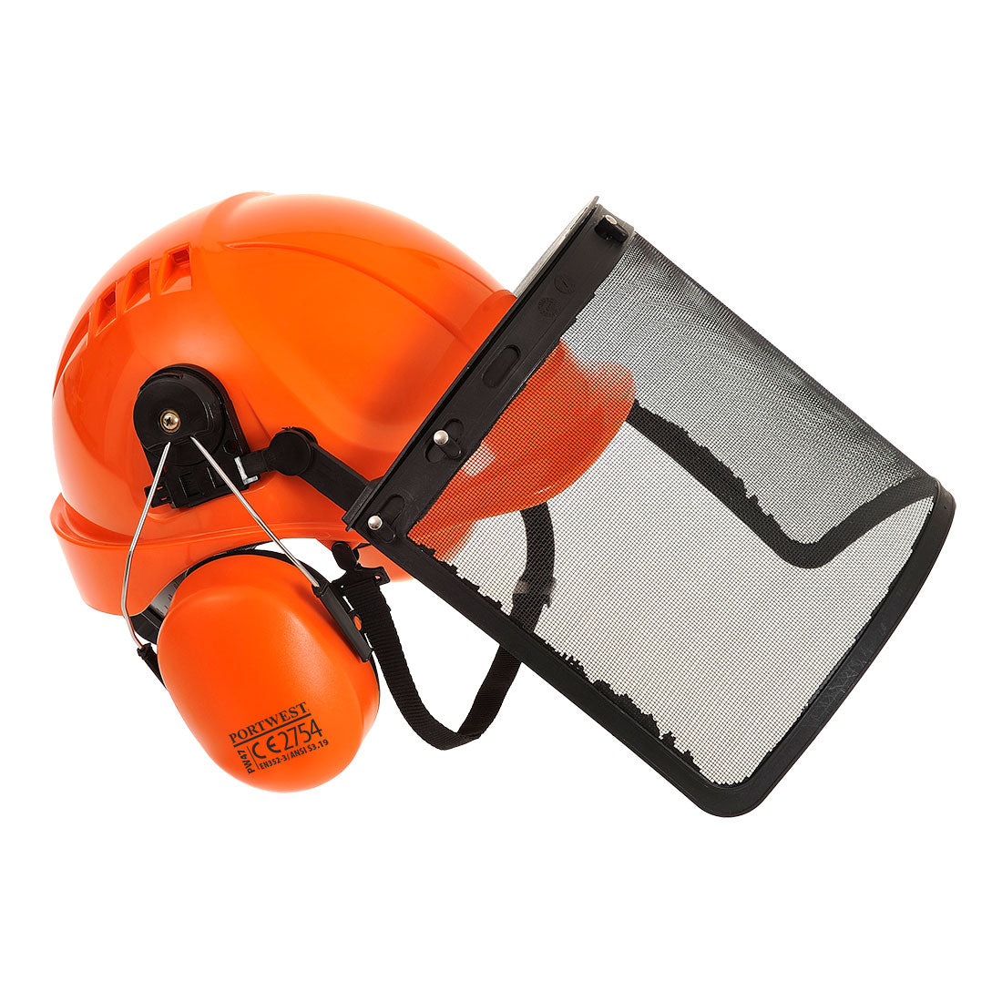 Portwest PW98 Chainsaw Helmet Forestry Strimming EN397 EN352 EN1371