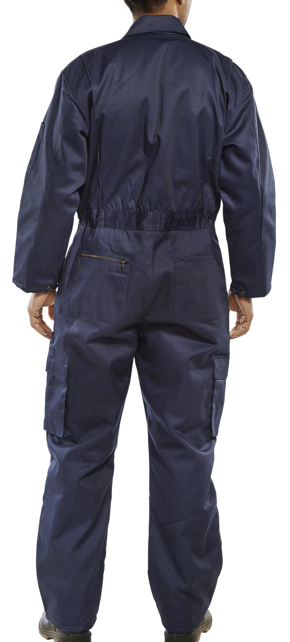 Click Lined Padded Quilted Boilersuit Overalls Coverall Navy Blue Insulated