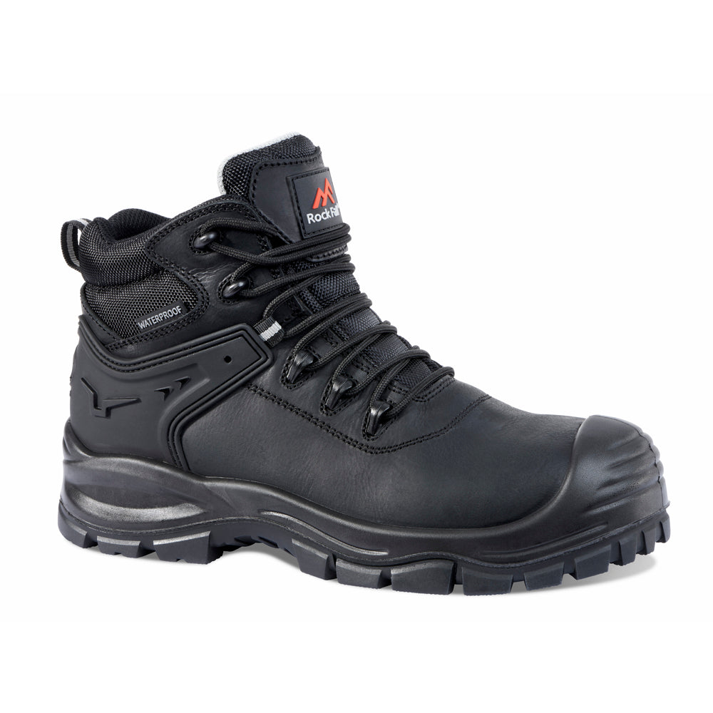 Rockfall Surge Safety Work Boots Black RF910 Toecap & Midsole Electrical Hazard