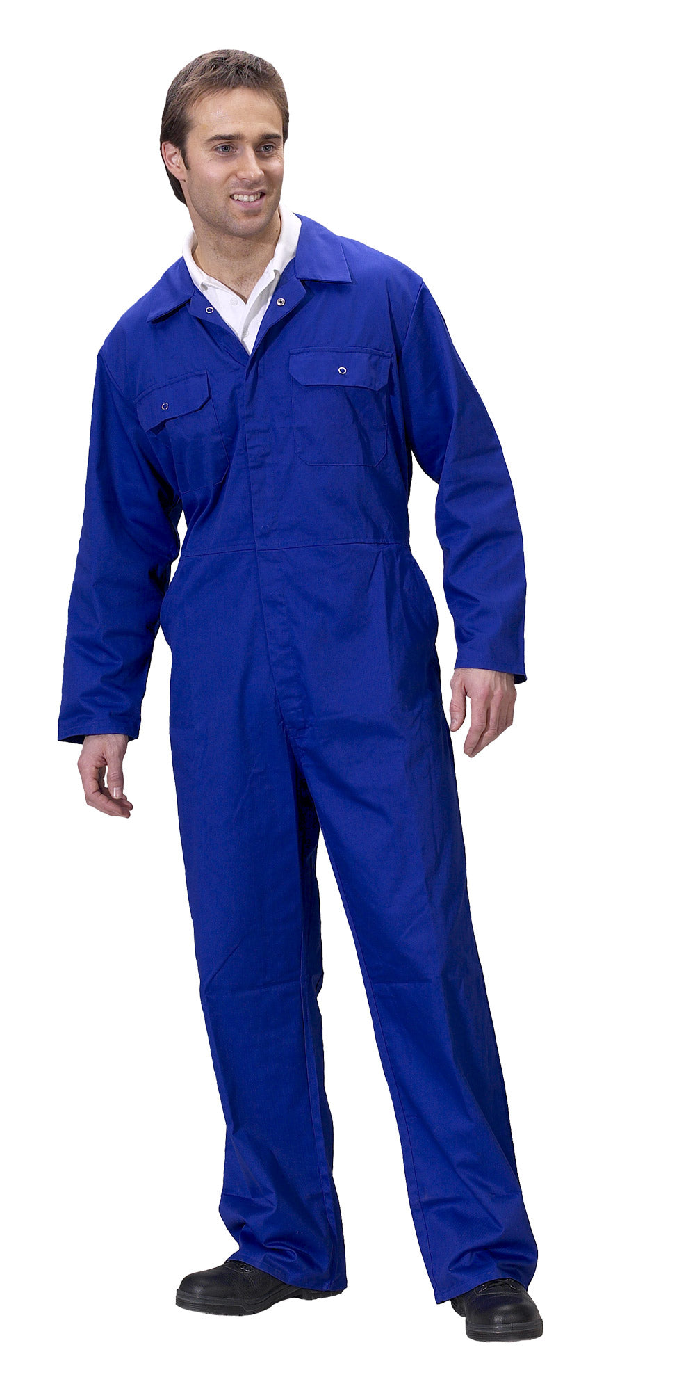 Click Polycotton Boilersuit Overalls Coverall Navy, Green or Royal Blue 36"-54"