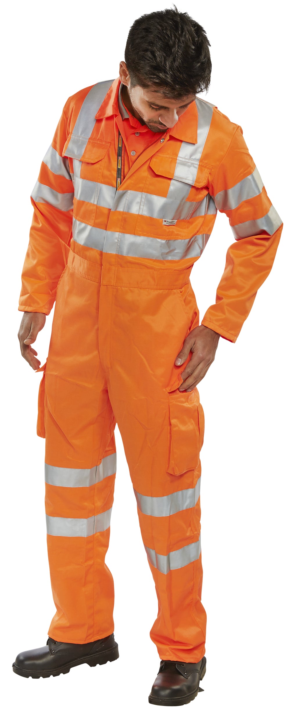 Beeswift Hi Viz Railspec Coverall Overalls Boilersuit Orange EN20471 RIS 3279 TOM