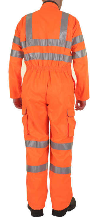 Beeswift Hi Viz Railspec Coverall Overalls Boilersuit Orange EN20471 RIS 3279 TOM