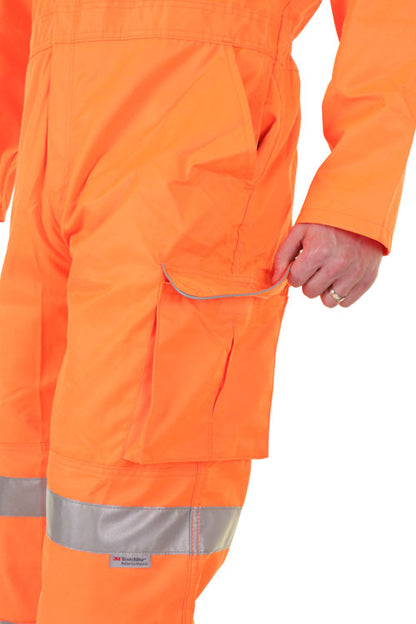 Beeswift Hi Viz Railspec Coverall Overalls Boilersuit Orange EN20471 RIS 3279 TOM