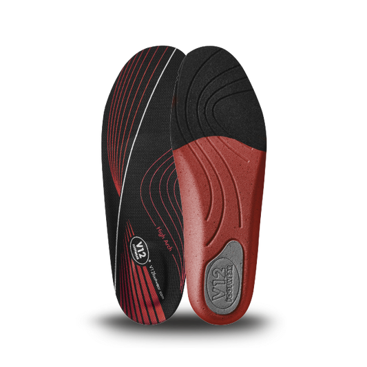 V12 Dynamic Arch Insole Red High Arch VS210 Size 8 UK 42 EU