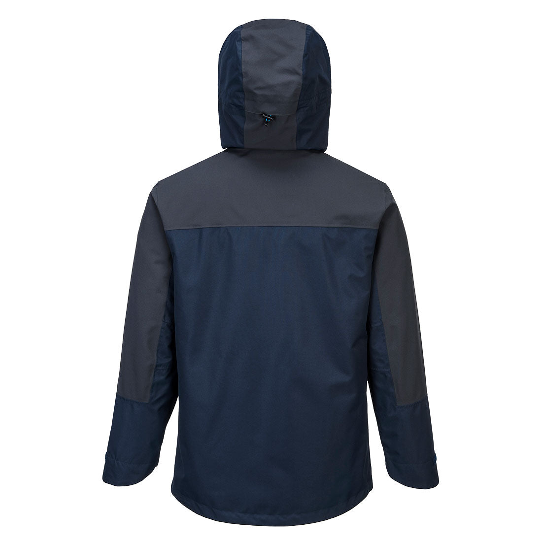 Portwest Raincoat Jacket Navy/Grey S602 Waterproof Breathable with Hood