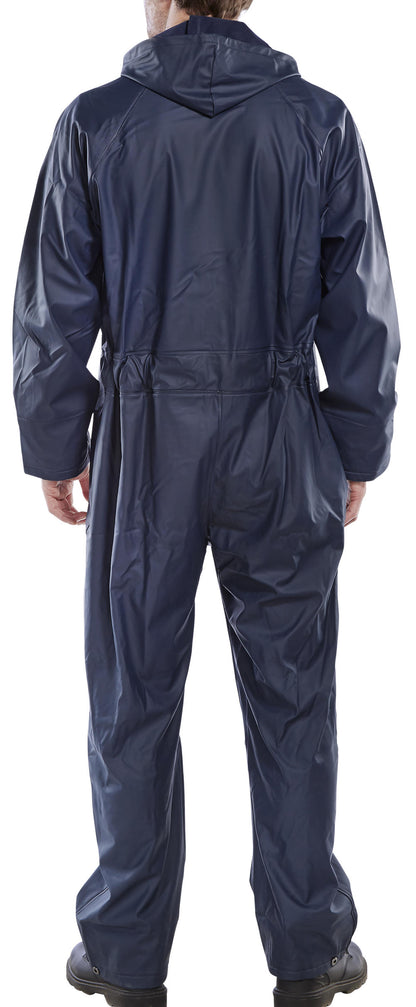 Super B Dri Waterproof Coverall Overalls Suit All in One Navy Small - XXL EN343