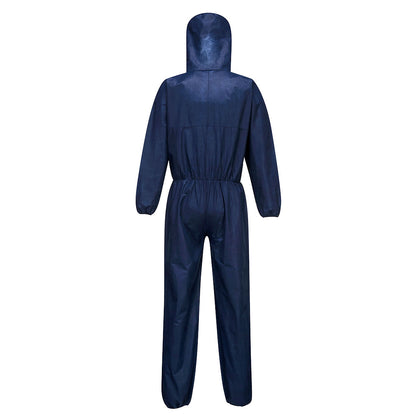 Portwest ST30 Type 5/6 Coveralls Disposable Overall White Navy Blue SMS 5 Pack