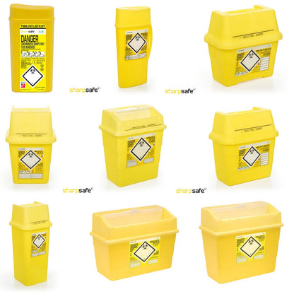 Sharps Bin Biohazard Needle Waste Box Insulin Syringe Tattoo Travel Medical