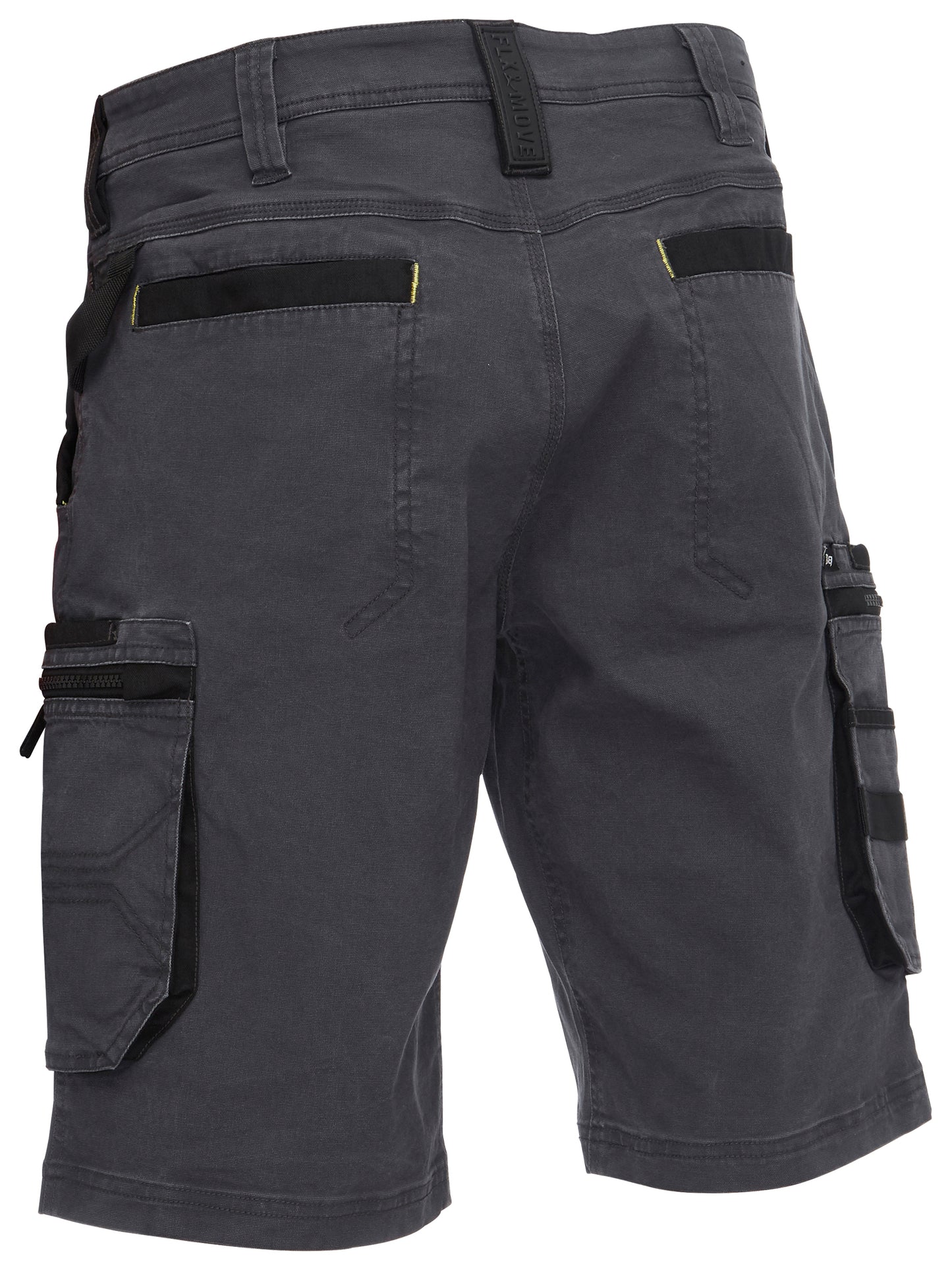 Bisley Flx & Move Stretch Utility Zip Cargo Shorts Charcoal Grey UKSHC1330