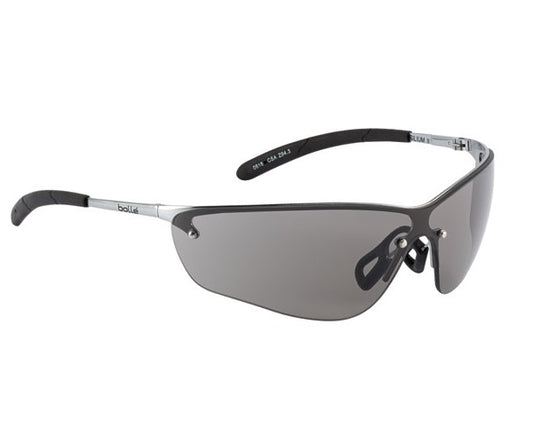 Bolle Silium II Safety Specs Glasses Smoked Lens Metal Frame
