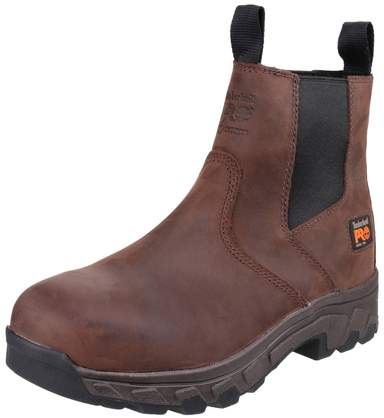 Timberland Pro Workstead Dealer Safety Boot Brown Slip on Toecap Midsole 6-12