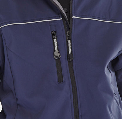 Click Soft Shell Jacket Black or Navy Blue XS - 6XL Coat Water Resistant