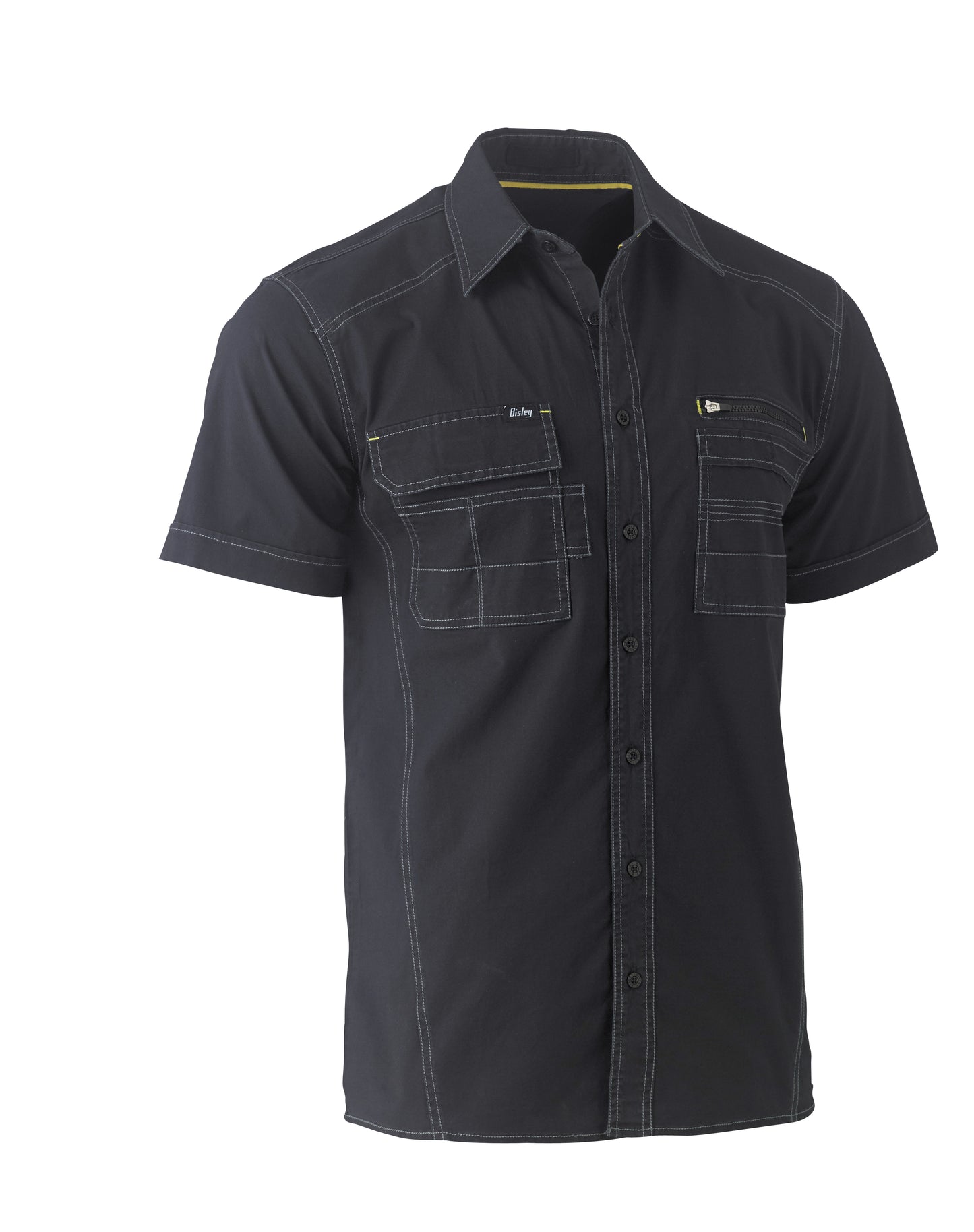 Bisley FLX & MOVE Utility Work Shirt Black UKS1144