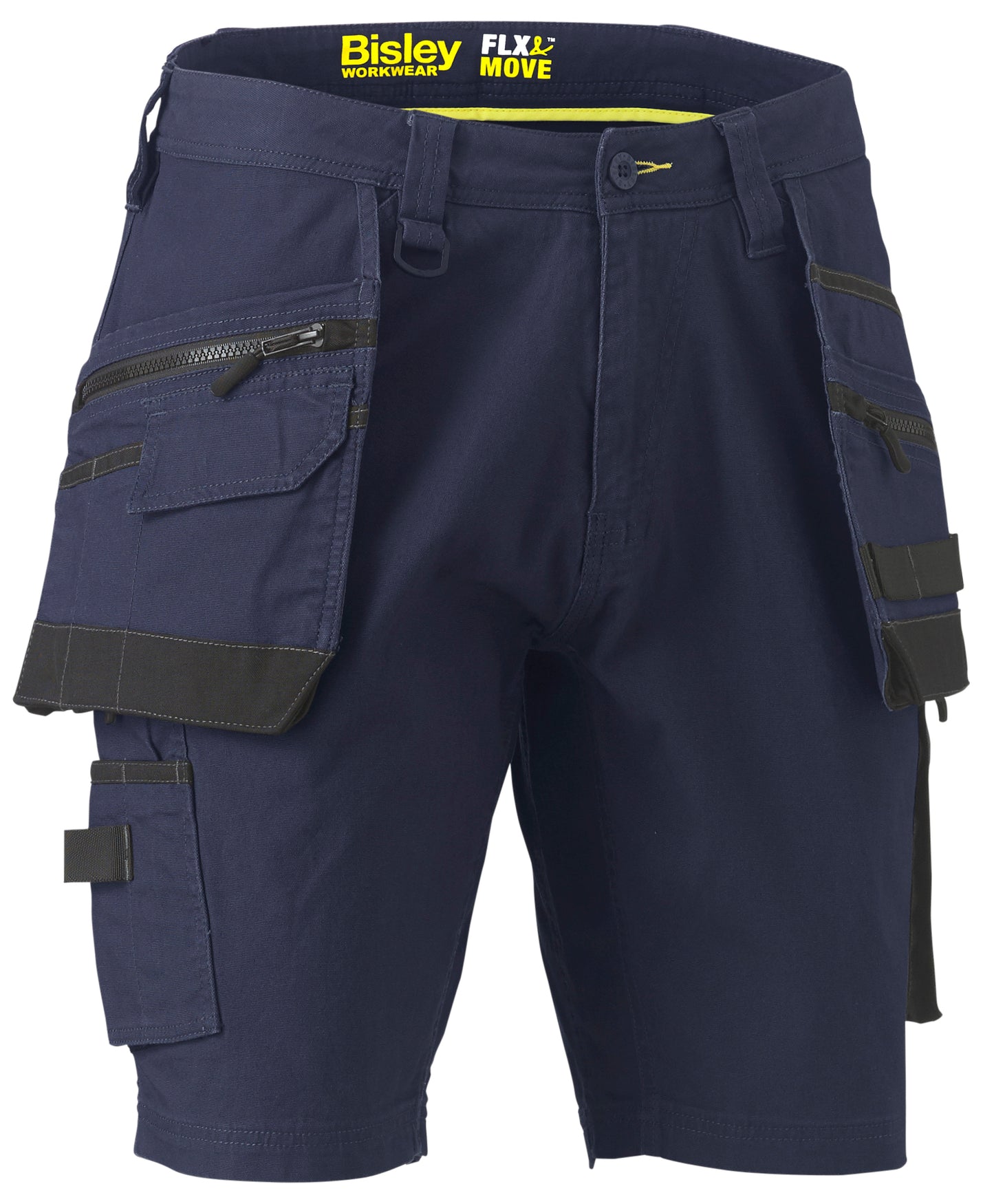 Bisley FLX & MOVE Stretch Utility Holster Pocket Shorts Navy UKSHC1336