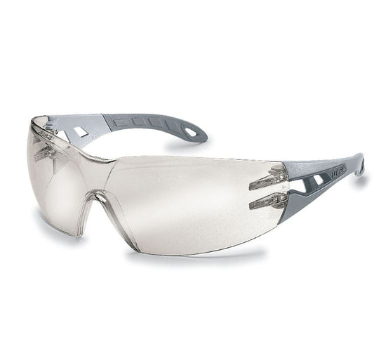 UVEX Pheos Safety Glasses Specs Eye Protection - Mirror Lens