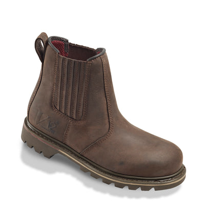 V12 Rawhide Brown Oiled Leather Dealer Safety Work Boots Steel Toecap V1231