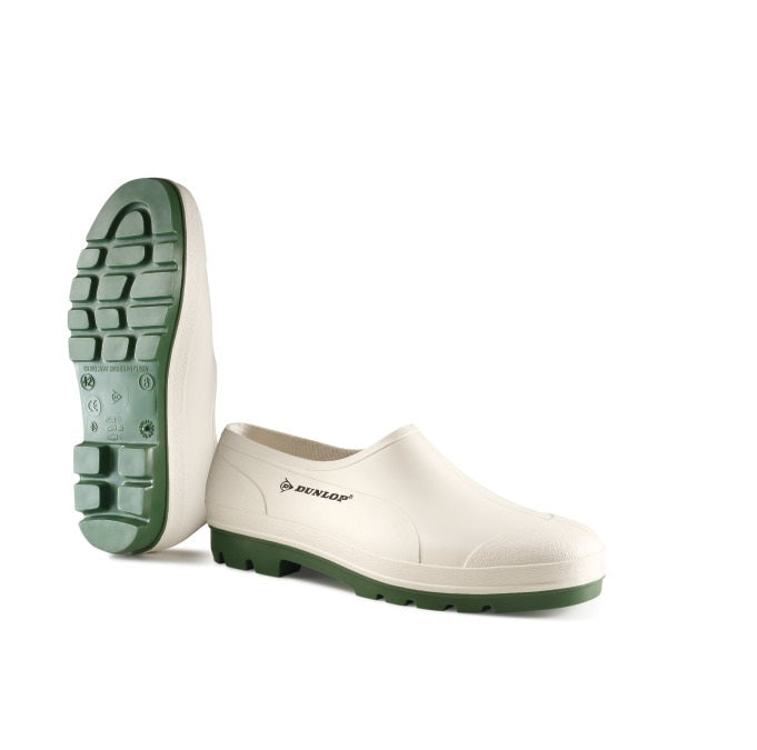 White Golosh Welly Shoes By Dunlop - Ideal For Garden 3 - 11 Waterproof Slip on