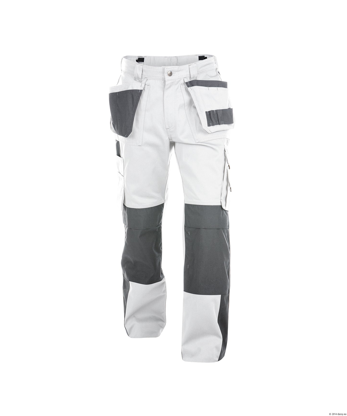 Dassy Seattle Work Trousers Pants White Grey Painters Decorators Short Reg Tall