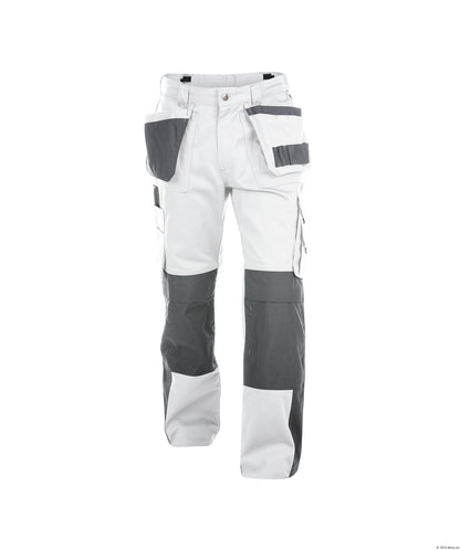 Dassy Seattle Work Trousers Pants White Grey Painters Decorators Short Reg Tall