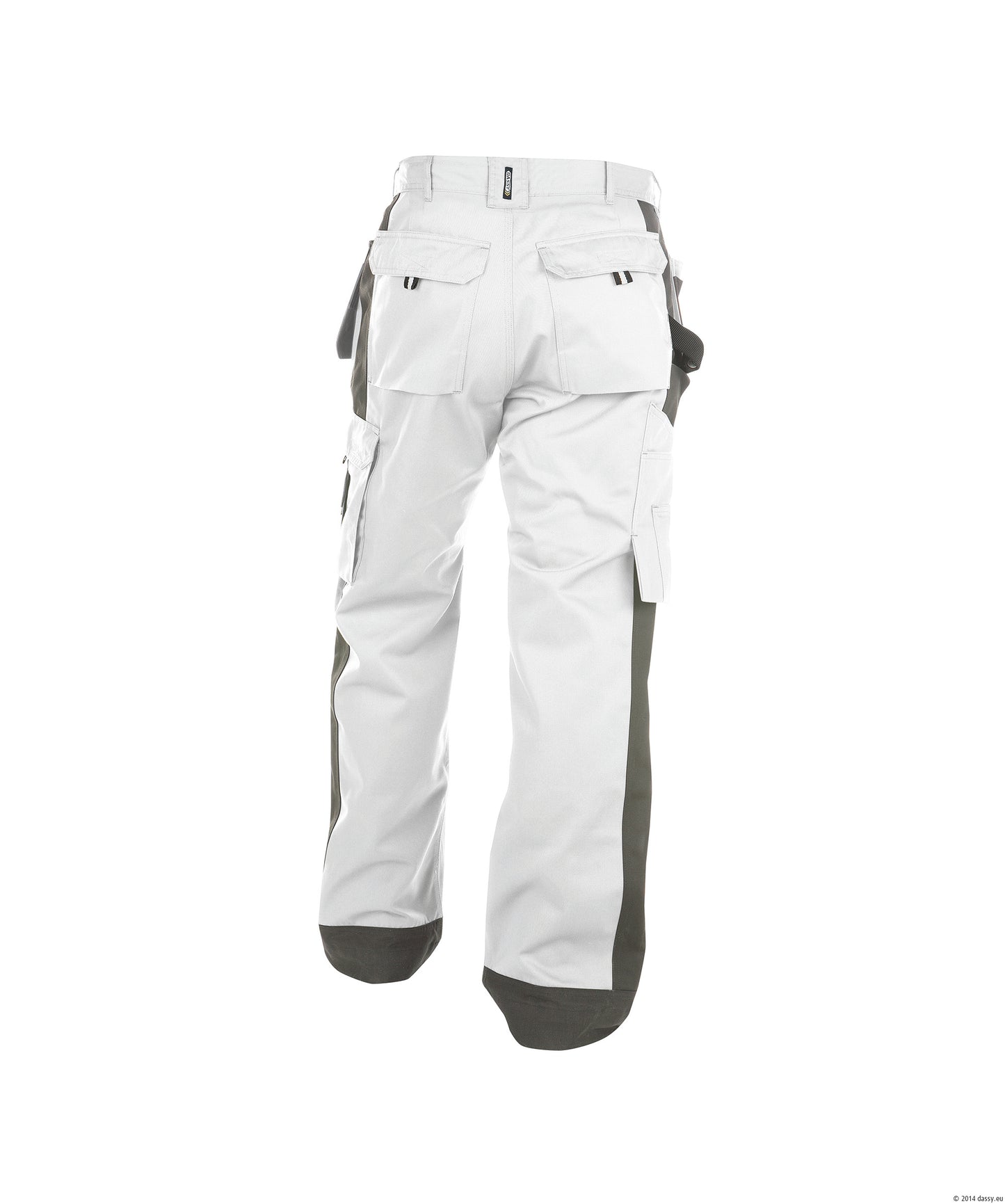 Dassy Seattle Work Trousers Pants White Grey Painters Decorators Short Reg Tall
