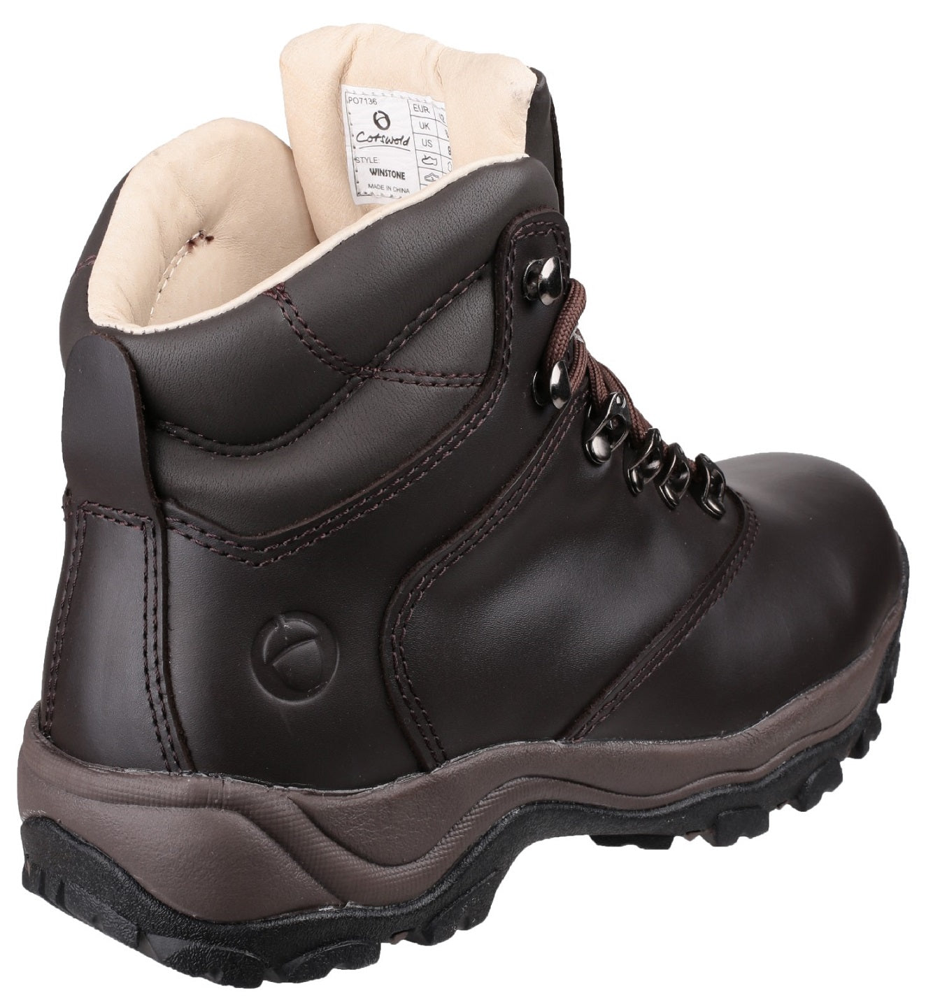 Cotswold Winstone Waterproof Full Grain Leather Hiking Boots Brown 3 -12 Walking