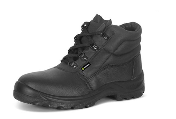 Click Chukka Safety Steel Toe Work Boot with Midsole Sizes 3-13 Black