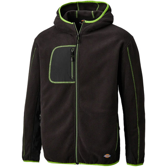 Dickies DT7022 Pembroke Fleece Jacket Black/Lime