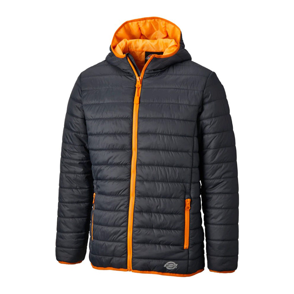 Dickies DT7024 Stamford Puffer Jacket Grey/Orange