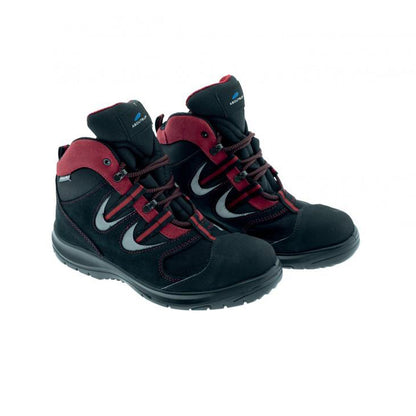 AboutBlu EasyFlex S3 Mid Work Shoe Black/Red