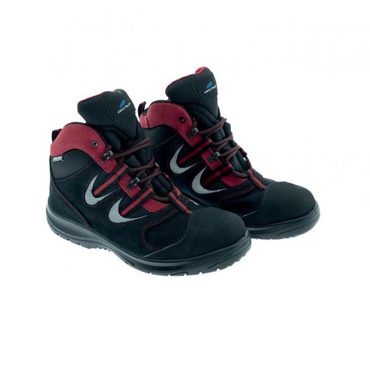 AboutBlu EasyFlex S3 Mid Work Shoe Black/Red